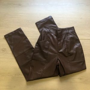 Ronny Kobo Brown Katie Faux Leather 